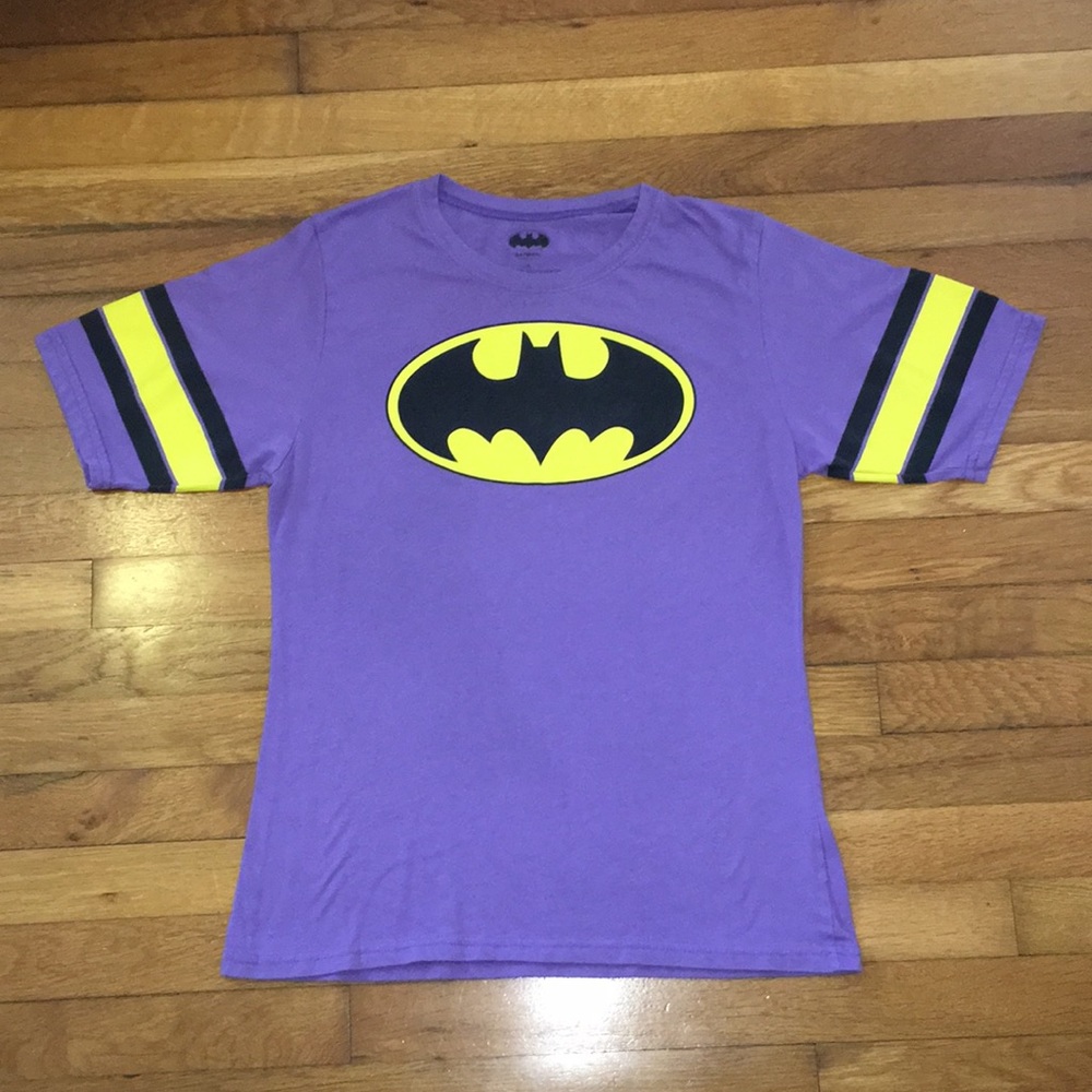 Purple Batman T Juniors 2XL